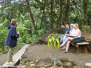 Phyllis with the group at Limahuli Gardens.